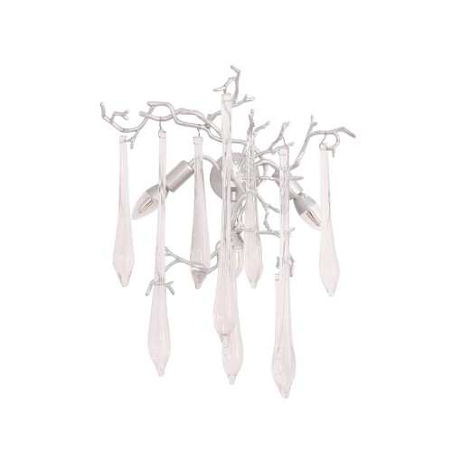 Настенный светильник Crystal Lux REINA AP3 SILVER PATINA