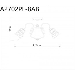 Люстра на штанге ARTE Lamp A2702PL-8AB