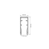 Профиль Arlight ALU-HANDRAIL-2000 FOR GLASS 17.5 015477