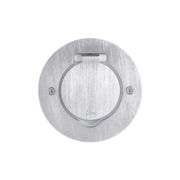 089701 лючок встраиваемый круглый, 2М IP44 нержавеющая сталь