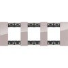 Рамка на 3 поста, 6 модулей - Немецкий стандарт. Цвет Аура. Bticino серия Living Now. KA4802M3DM