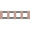 Рамка на 4 поста, 8 модулей - Немецкий стандарт. Цвет Медь. Bticino серия Living Now. KA4802M4ZM