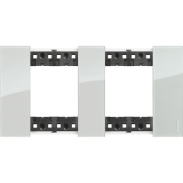 Рамка на 2 поста, 4 модуля - Немецкий стандарт. Цвет Небо. Bticino серия Living Now. KA4802M2DA