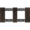 Рамка на 2 поста, 4 модуля - Немецкий стандарт. Цвет Орех. Bticino серия Living Now. KA4802M2LG