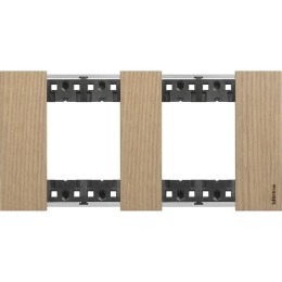 Рамка на 2 поста, 4 модуля - Немецкий стандарт. Цвет Дуб. Bticino серия Living Now. KA4802M2LM