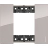 Рамка на 1 пост, 2 модуля - Немецкий/Итальянский стандарт. Цвет Аура. Bticino серия Living Now. KA4802DM