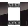 Рамка на 1 пост, 2 модуля - Немецкий/Итальянский стандарт. Цвет Ночь. Bticino серия Living Now. KA4802DG