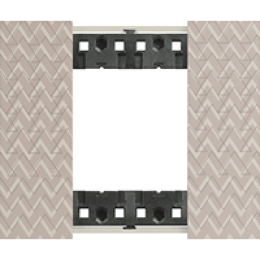 Рамка на 1 пост, 2 модуля - Немецкий/Итальянский стандарт. Цвет Оптик. Bticino серия Living Now. KA4802MM