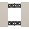 Рамка на 1 пост, 2 модуля - Немецкий/Итальянский стандарт. Цвет Песочный. Bticino серия Living Now. KA4802KM