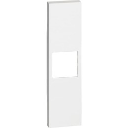 Лицевая панель адаптеров Keystone RJ45 1 модуль. Цвет Белый. Bticino серия Living Now. KW07K