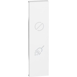 Лицевая панель модуля с индикацией "Уборка/Не беспокоить" 1 модуль. Цвет Белый. Bticino серия Living Now. KW11H