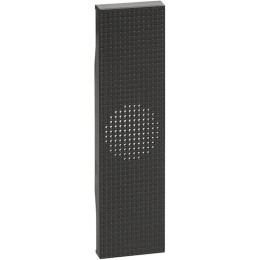 Лицевая панель звонка 1 модуль. Цвет Чёрный. Bticino серия Living Now. KG15