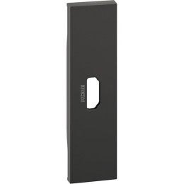 Лицевая панель розетки HDMI 1 модуль. Цвет Чёрный. Bticino серия Living Now. KG14