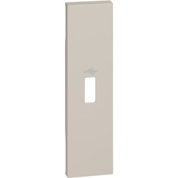 Лицевая панель розетки USB разъёмов передачи данных 1 модуль. Цвет Песочный. Bticino серия Living Now. KM10P