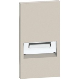 Лицевая панель светильника подсветки 2 модуля. Цвет Песочный. Bticino серия Living Now. KM71