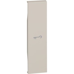 Лицевая панель выключателей и переключателей с символом "ключ" 1 модуль. Цвет Песочный. Bticino серия Living Now. KM01F