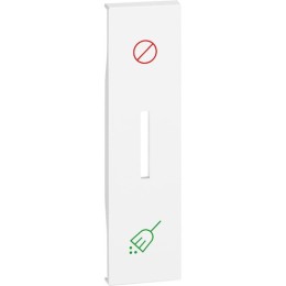 Лицевая панель выключателя с индикацией "Уборка/Не беспокоить" 1 модуль. Цвет Белый. Bticino серия Living Now. KW06H