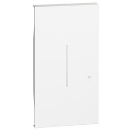 Лицевая панель умного светорегулятора/диммера 2 модуля. Цвет Белый. Living Now NETATMO. KW42M2