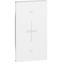 Лицевая панель умного выключателя рольставени/жалюзи 2 модуля. Цвет Белый. Living Now NETATMO. KW32M2