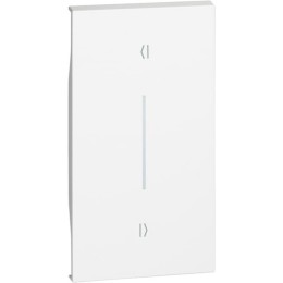 Лицевая панель выключателей рольставень/жалюзи (вертикальное размещение) 2 модуля. Цвет Белый. Bticino серия Living Now. KW05M2V