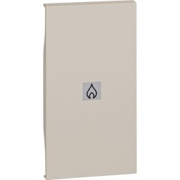 Лицевая панель выключателей и переключателей с символом "нагреватель" 2 модуля. Цвет Песочный. Bticino серия Living Now. KM01M2PN