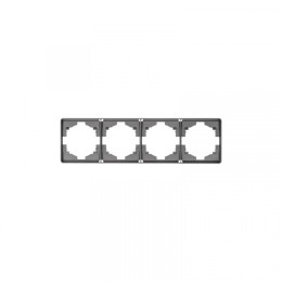 KRANZ ROUND Рамка 4-постовая титан