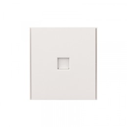 KRANZ STRONG Розетка компьютерная RJ45 кат6 с/у жемчуг, с 1-пост. рамкой