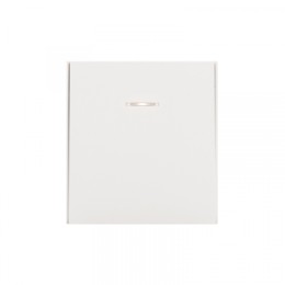 KRANZ STRONG Выключатель 1 кл с подсветкой 10А с/у жемчуг, с 1-пост. рамкой