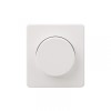 KRANZ ROUND Светорегулятор (диммер) 300Вт с/у перламутр, с 1-пост. рамкой
