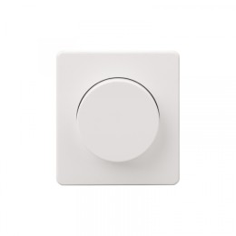 KRANZ ROUND Светорегулятор (диммер) 300Вт с/у перламутр, с 1-пост. рамкой