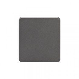 KRANZ ROUND Выключатель 1 кл 10А с/у титан, с 1-пост. рамкой