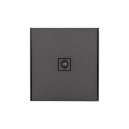 KRANZ STRONG Розетка TV с/у графит, с 1-пост. рамкой