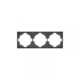 KRANZ STRONG Рамка 3-постовая графит