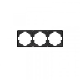 KRANZ ROUND Рамка 3-постовая оникс