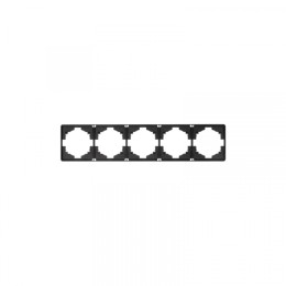 KRANZ ROUND Рамка 5-постовая оникс