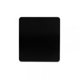 KRANZ ROUND Выключатель 1 кл 10А с/у оникс, с 1-пост. рамкой