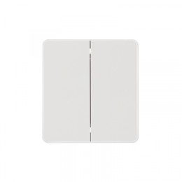 KRANZ ROUND Выключатель 2 кл для жалюзи возвратный 10А с/у перламутр, с 1-пост. рамкой