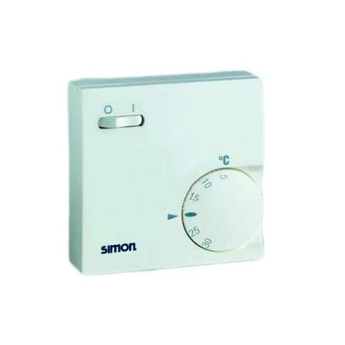75503-68 Термостат управления системами отопления и кондиционирования, накладной монтаж без рамки, 10-5А 230В Simon