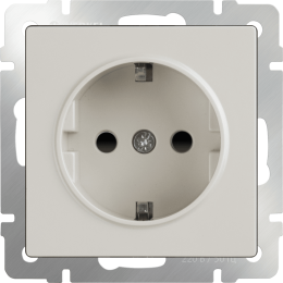 W1171303 Розетка с заземлением, безвинтовой зажим (слоновая кость) Antik Werkel a051478
