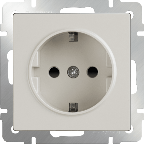 W1171303 Розетка с заземлением, безвинтовой зажим (слоновая кость) Antik Werkel a051478