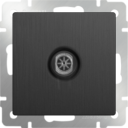 W1183004 ТВ-розетка оконечная (графит рифленый) Antik Werkel a050758