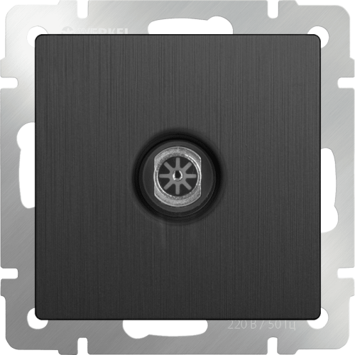 W1183004 ТВ-розетка оконечная (графит рифленый) Antik Werkel a050758