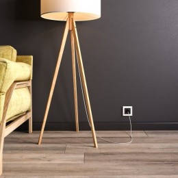 W1171608 Умная встраиваемая розетка с заземлением с защитными шторками (черный матовый) Werkel a056422