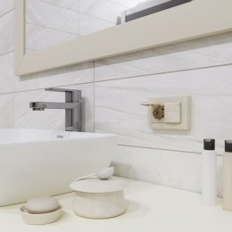 W1172203 Розетка двойная влагозащ. с зазем. с защит. крышками и шторками (слоновая кость) Werkel a057279