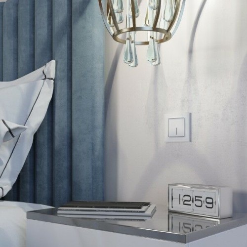 W4510001 Сенсорный выключатель одноклавишный с подсветкой 1000 Вт (белый) Werkel a057676