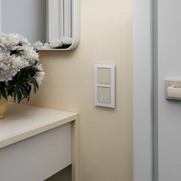 W4520011 Сенсорный выключатель двухклавишный с подсветкой 1000 Вт (шампань) Werkel a057683