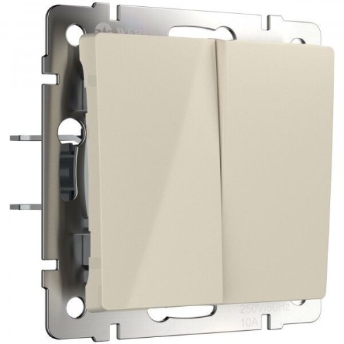 W1123003 Перекрестный переключатель двухклавишный слоновая кость a058434