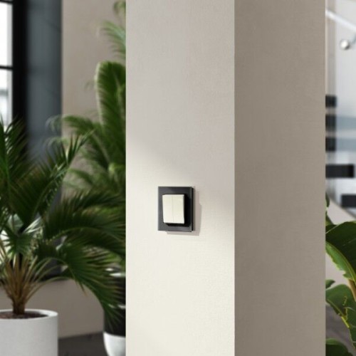 W1123003 Перекрестный переключатель двухклавишный слоновая кость a058434