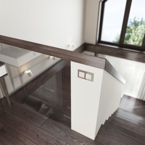 W1123003 Перекрестный переключатель двухклавишный слоновая кость a058434