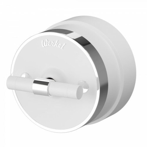 W5822050 Выключатель на 4 положения двухклавишный (белый матовый/хром) Vintage Werkel a058777